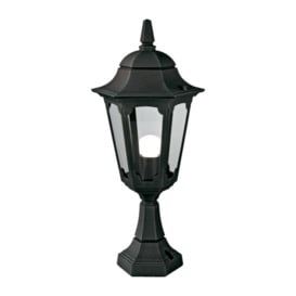 Outdoor IP44 1 Bulb Wall Ground Pedestal Lamp Light Black LED E27 100W d02084 - thumbnail 1