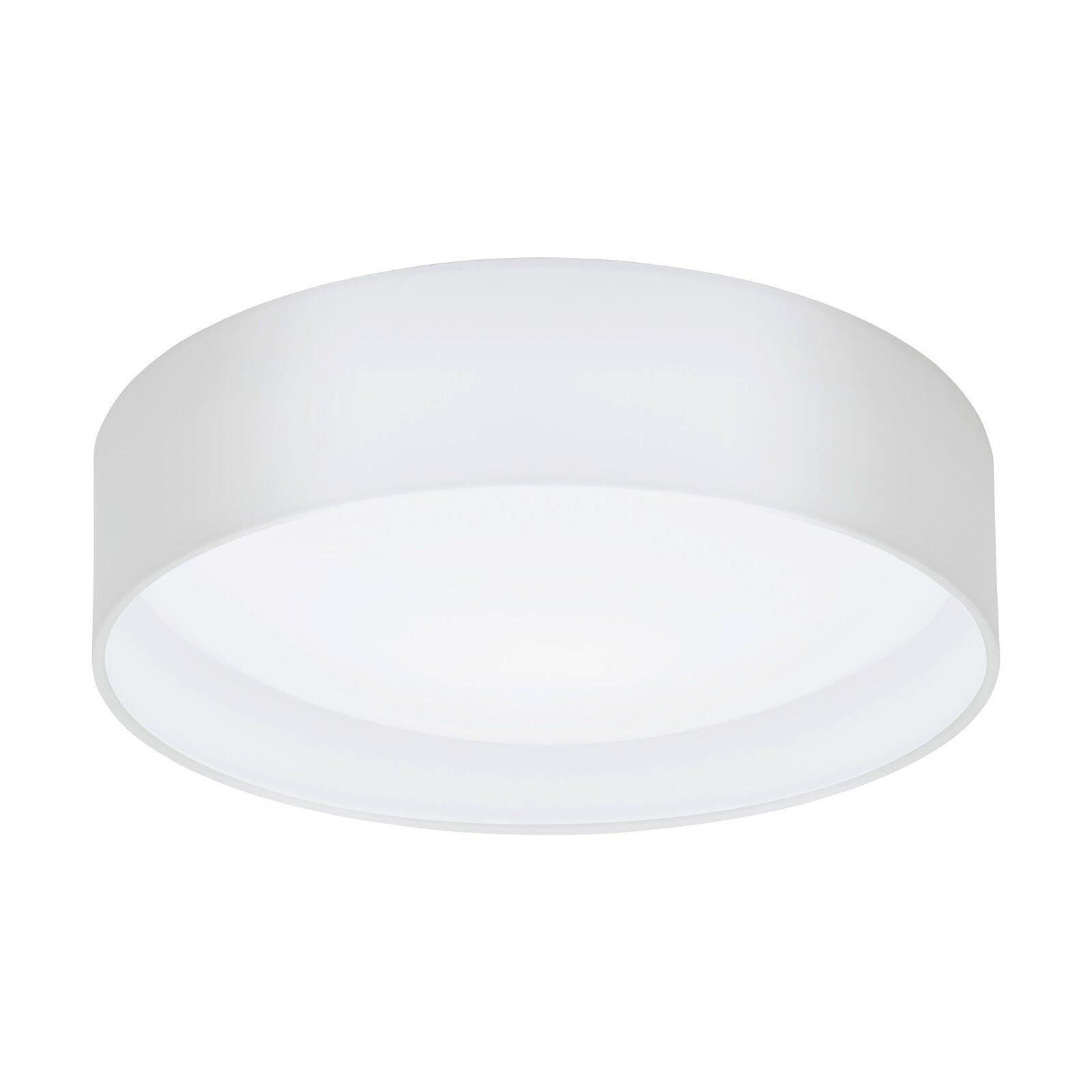 Flush Ceiling Light Colour White Shade White Fabric Bulb LED 11W Included - image 1