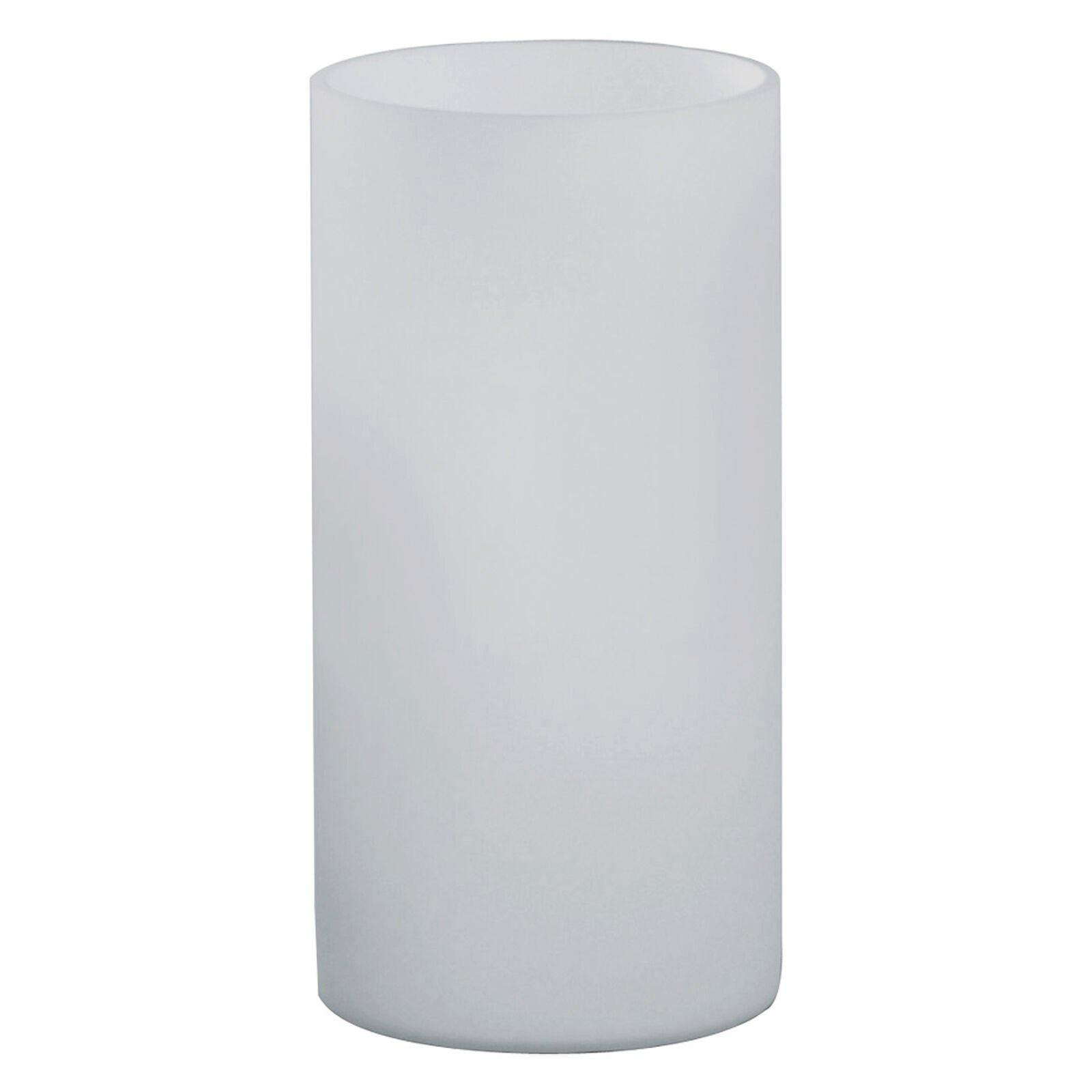 Table Desk Lamp Shade White Glass Opal Matt In Line Switch Bulb E14 1x60W - image 1