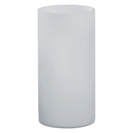 Table Desk Lamp Shade White Glass Opal Matt In Line Switch Bulb E14 1x60W - thumbnail 1
