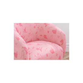 Official Disney Childrens Princess Accent Swivel Chair Pink Upholstered Fabric - thumbnail 2