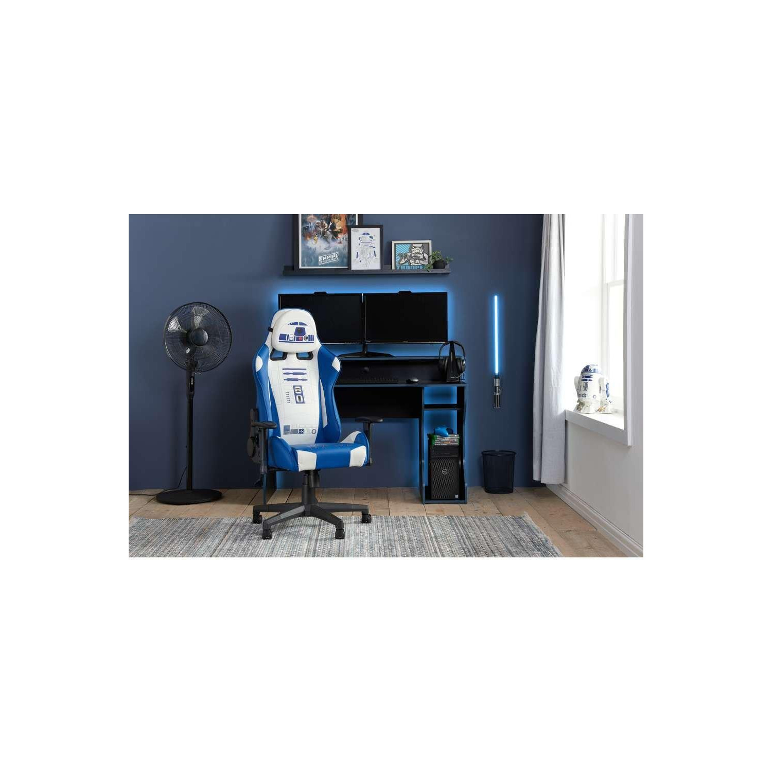 Official Disney Star Wars R2D2 Computer Gaming Office Swivel Chair - image 1