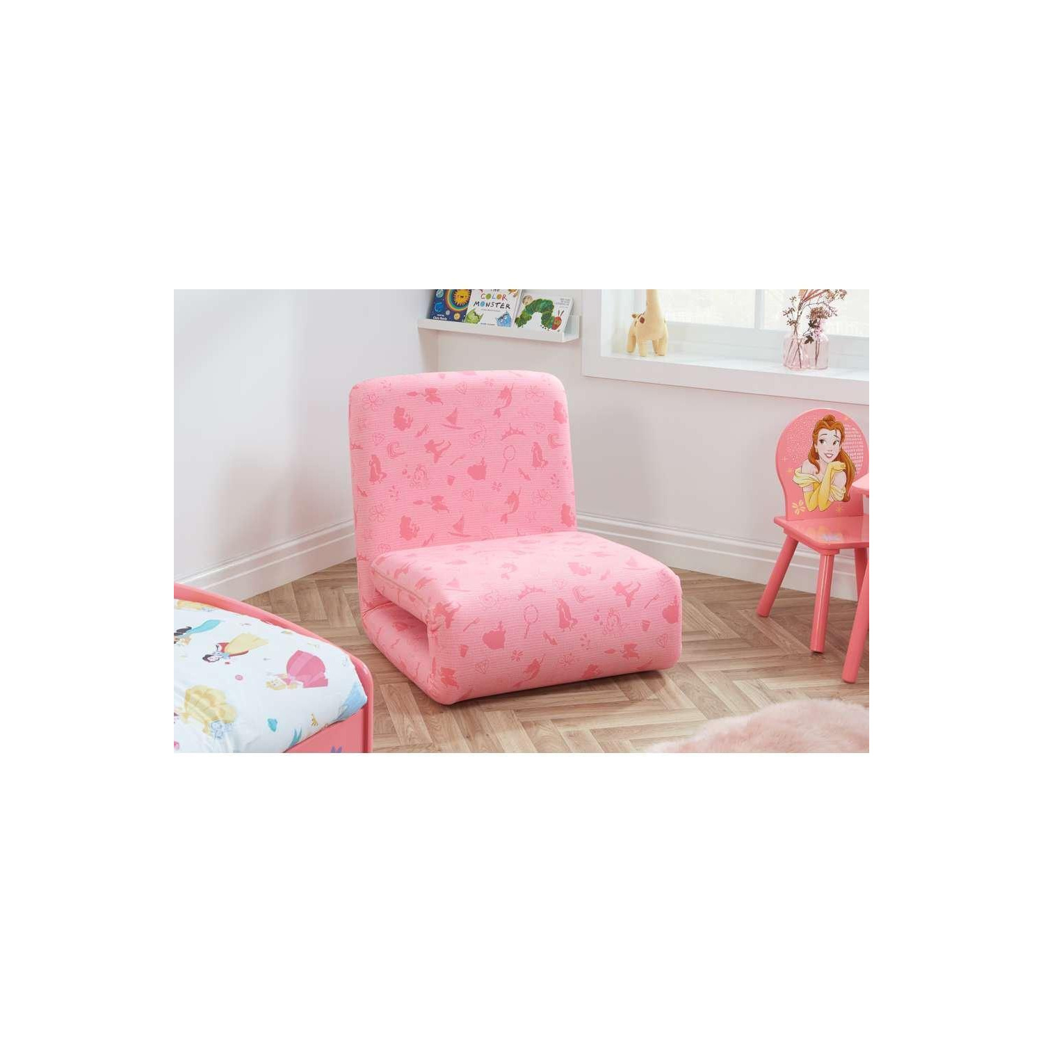 Official Disney Princess Fold Out Single Bed Chair Childrens Recliner - image 1