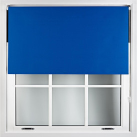 Blue Blackout Roller Blind - Trimmable Roller Shade for Home and Office - thumbnail 1