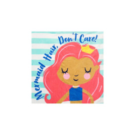 Mermaid Hair Don't Care Hooded Towel Poncho - thumbnail 3