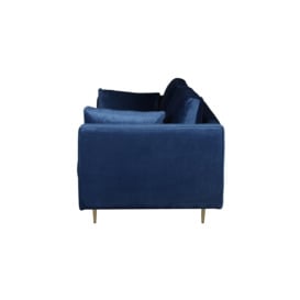 Avery Velvet 2 Seater Sofa with 2 Scatter Cushions - thumbnail 3