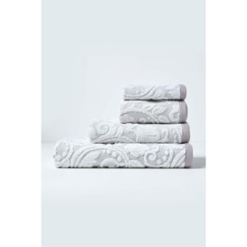 Damask 100% Turkish Cotton 600 GSM Towel - thumbnail 1