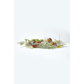 Artificial Wreath with Berries and Pinecones, 18 Inches - thumbnail 3
