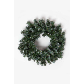 Green Snow Dusted Foliage Christmas Garland
