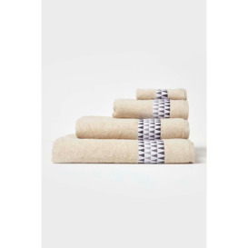 Geometric 100% Cotton Towel - thumbnail 1