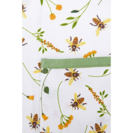 Gardening Apron with Floral Bee Design - thumbnail 2