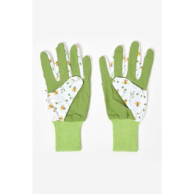 Gardening Gloves with Floral Bee Design - thumbnail 2