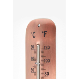 Copper Metal Wall Thermometer, 30 cm - thumbnail 2