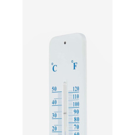 Silver Metal Wall Thermometer, 45 cm - thumbnail 2