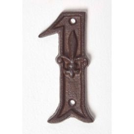 Cast Iron House number, 1