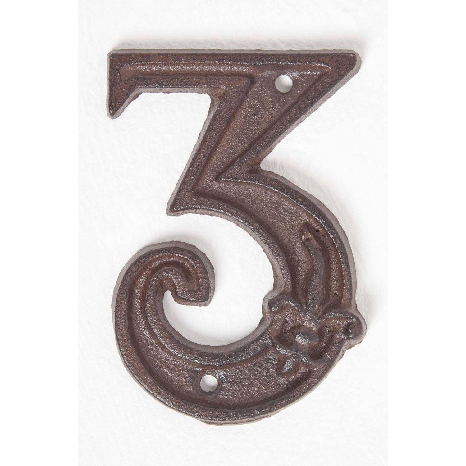 Cast Iron House number, 3 - image 1
