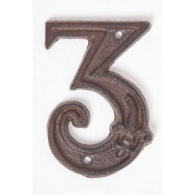 Cast Iron House number, 3 - thumbnail 1
