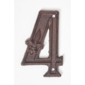 Cast Iron House number, 4