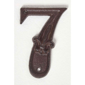 Cast Iron House number, 7