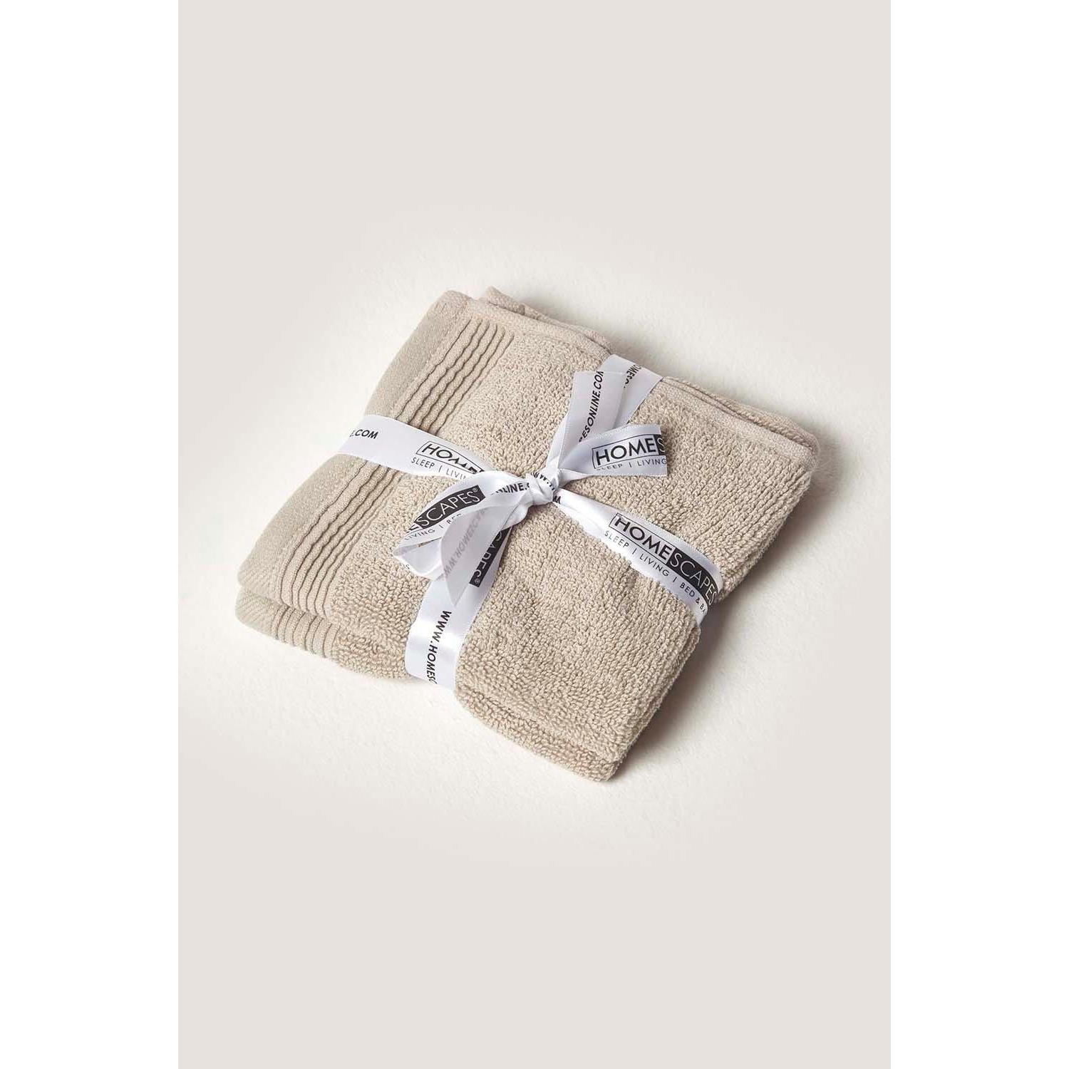 Combed Egyptian Cotton Set of 2 Face Cloths 700 GSM - image 1