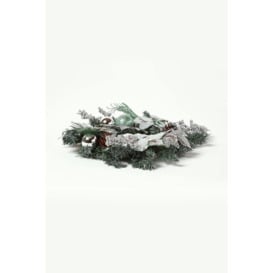 Mint Green & Silver Christmas Wreath - thumbnail 3