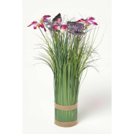 Flower & Butterfly Artificial Meadow Flower Arrangement