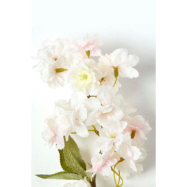 Pink Artificial Cherry Blossom Flower Single Stem 78 cm - thumbnail 3