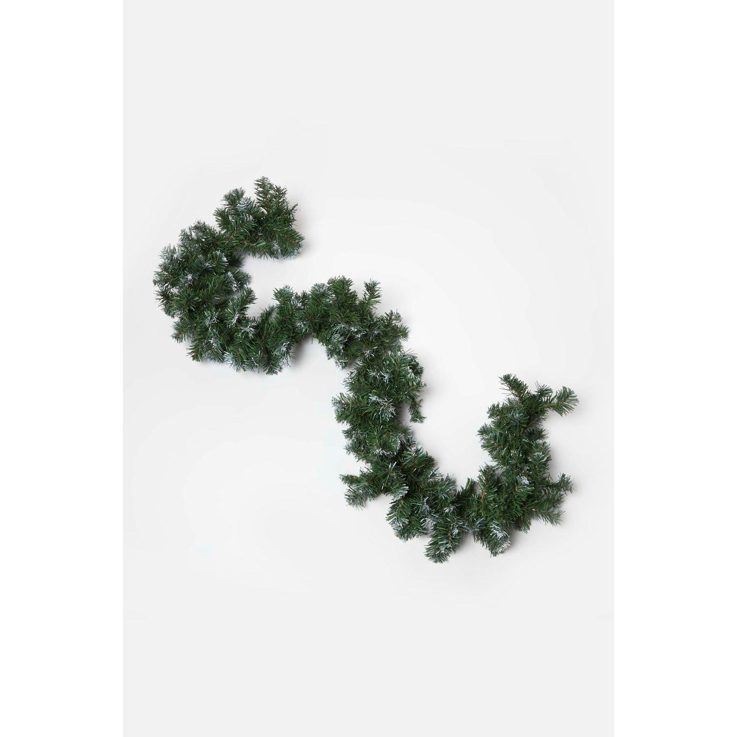 Green Snow Dusted Christmas Wreath, 18 Inches - image 1