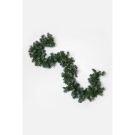 Green Snow Dusted Christmas Wreath, 18 Inches - thumbnail 1