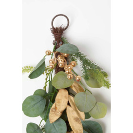 Gold & Green Eucalyptus Christmas Garland, 152 cm - thumbnail 3