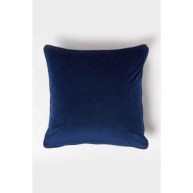 Filled Velvet Cushion with Piped Edge 46 x 46 cm - thumbnail 3