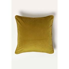 Filled Velvet Cushion with Piped Edge 46 x 46 cm - thumbnail 1