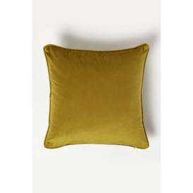 Filled Velvet Cushion with Piped Edge 46 x 46 cm - thumbnail 3