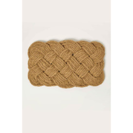 Knotted Coir Doormat 75 x 45 cm