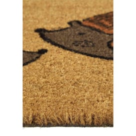 Hedgehog Coir Doormat 40 x 60 cm - thumbnail 3