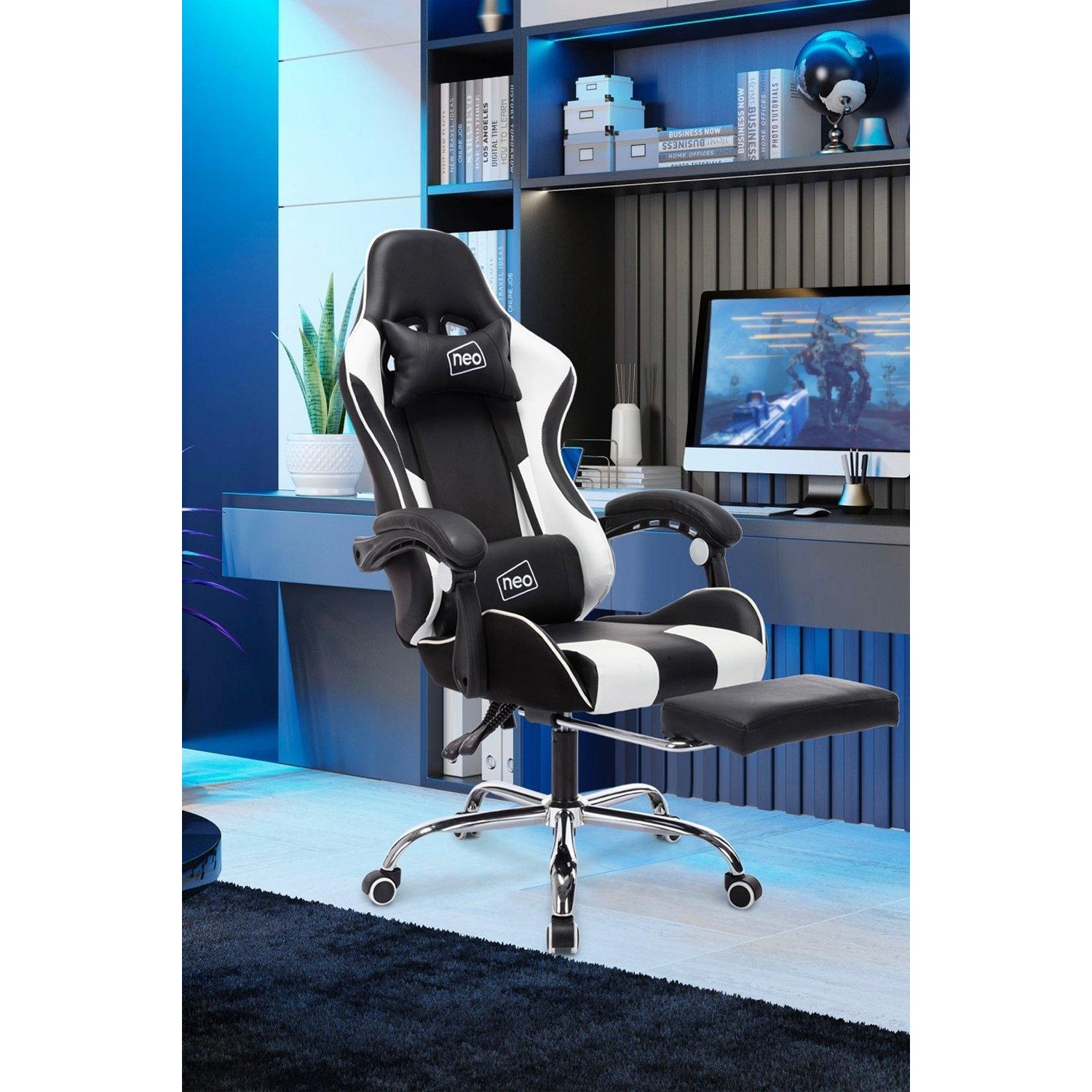 GTB Gaming Chair with Massage & Footrest - image 1