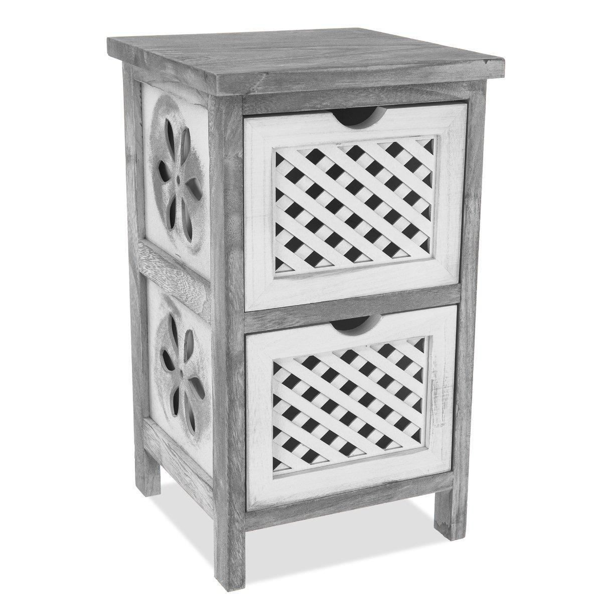2-Tier Versatile Wooden Freestanding Drawer Cabinet - image 1