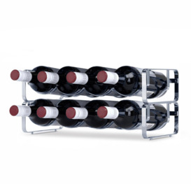 Elegant Stackable Wine Shelf Rack - Set of 2