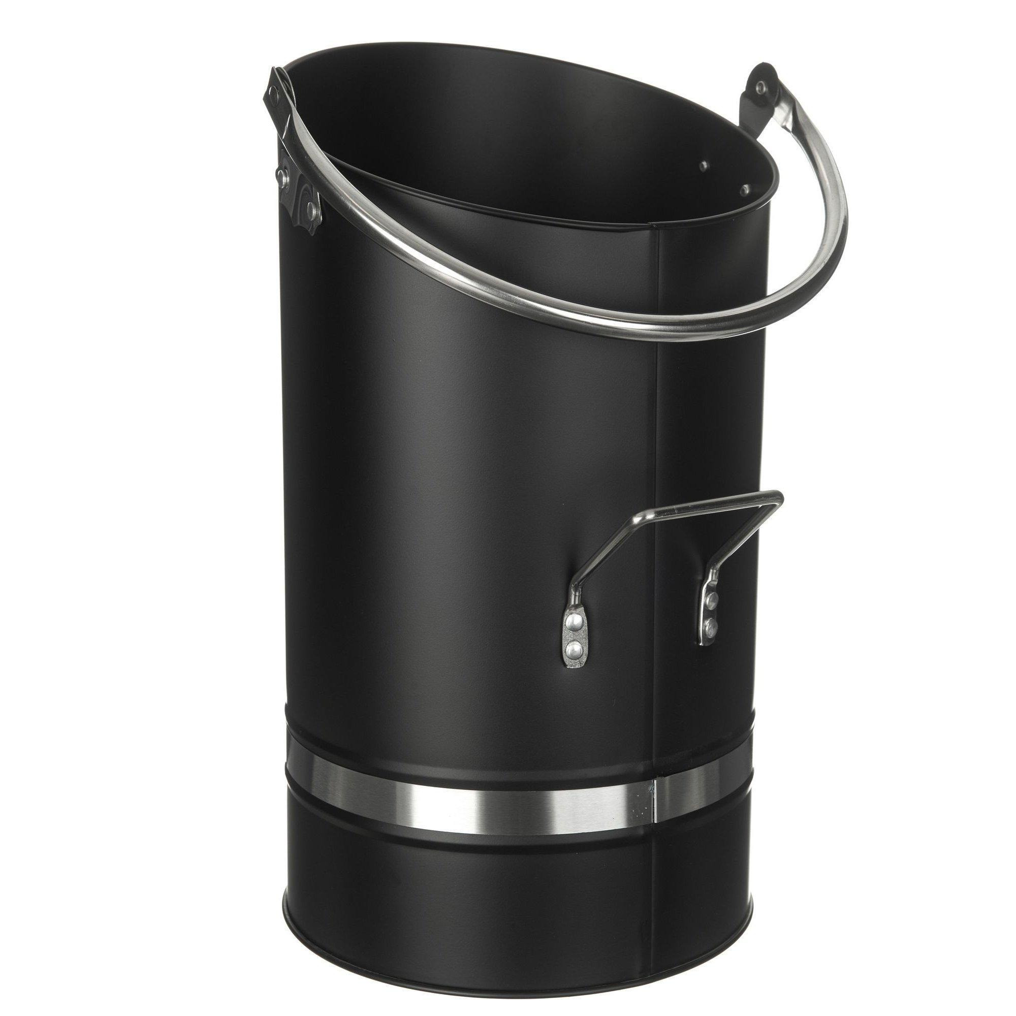 Coal Bucket With Nickel Coated Handle - image 1