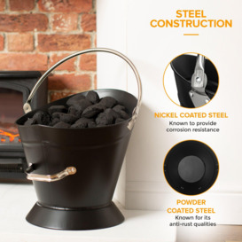 Waterloo Coal Bucket with Nickel-Coated Handle - thumbnail 3