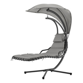 Bali Hanging Swing Lounger Chair With Canopy Hammock