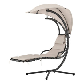 Bali Hanging Swing Lounger Chair With Canopy Hammock - thumbnail 1