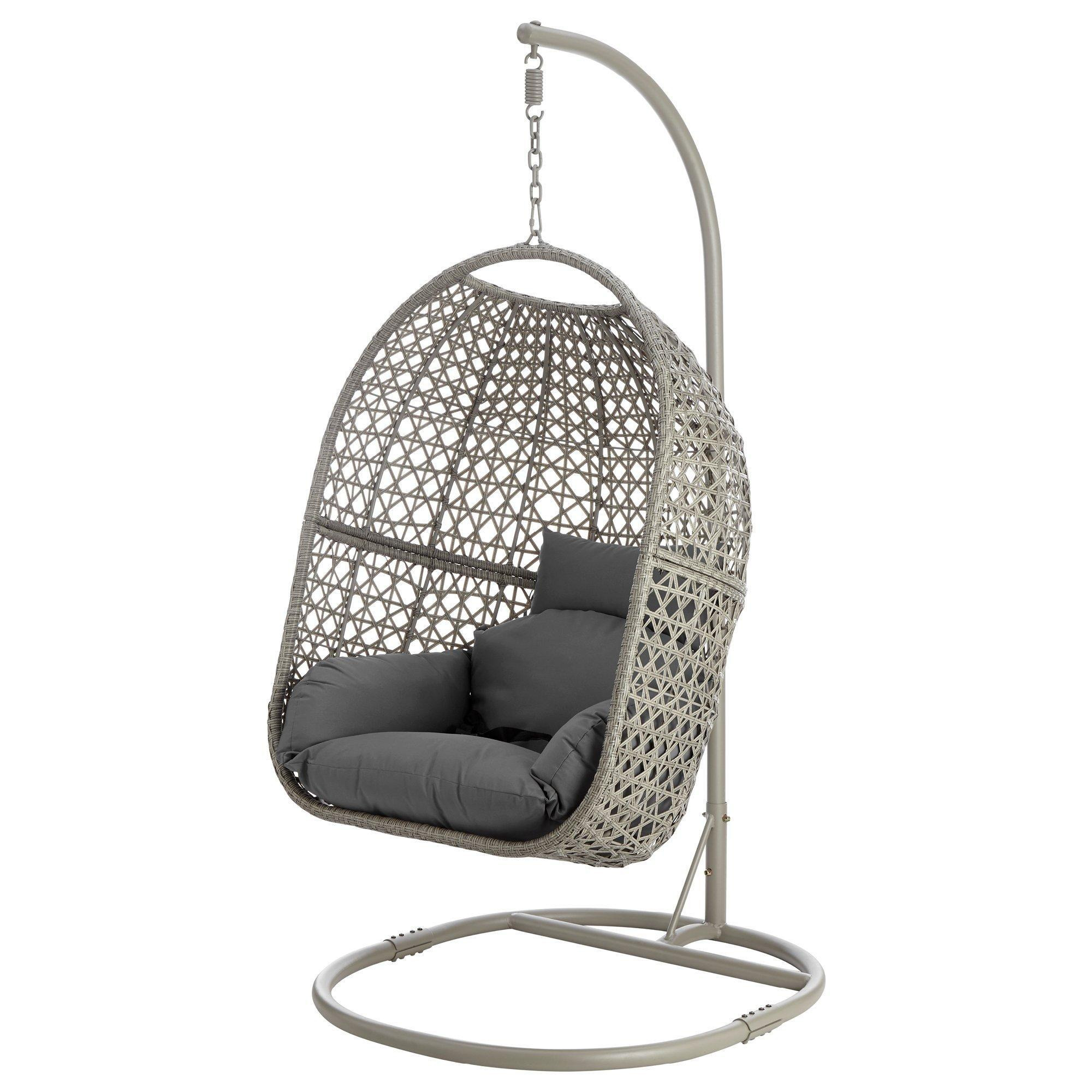Stylish Rattan Cocoon Egg Swing Chair - Wicker Weaved Swing Hammock - image 1