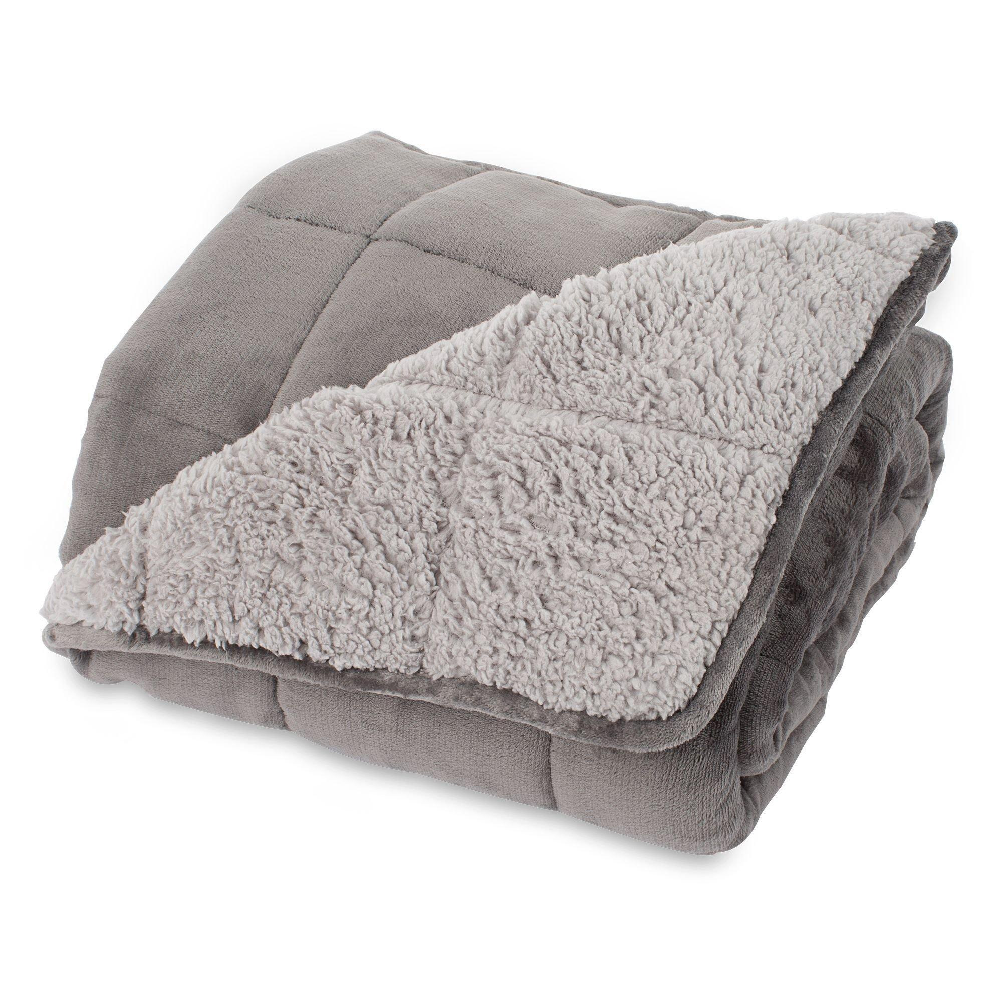 Weighted Sherpa Throw Blanket - image 1