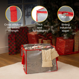 Multipurpose Christmas Decoration Storage Bag - 45 x 26 x 35cm - thumbnail 3
