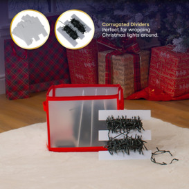 Collapsible Christmas Light & Decorations Storage Cube (32x25x25) - thumbnail 3