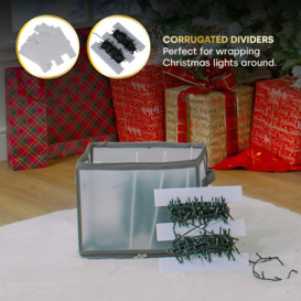 Collapsible Christmas Light & Decorations Storage Cube (32x25x25) - thumbnail 3