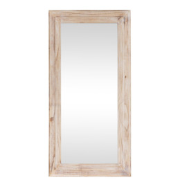 Large Rustic Wooden Wall/Leaner Mirror 158cm X 78cm