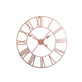 Extra Large Copper Metal Skeleton Clock 100cm X 100cm - thumbnail 1