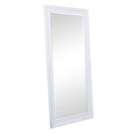 Large Ornate White Wall/Leaner Mirror 176cm X 76cm